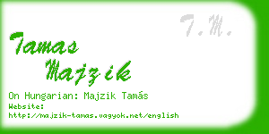 tamas majzik business card