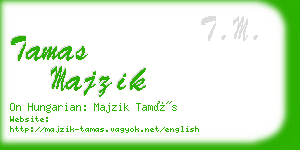 tamas majzik business card